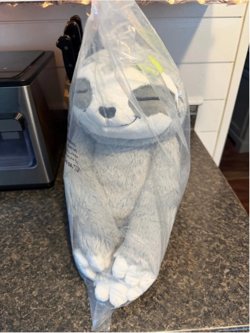 New Mewaii Weighted Stuffed Animals Sloth Plush, Heatable Coolable